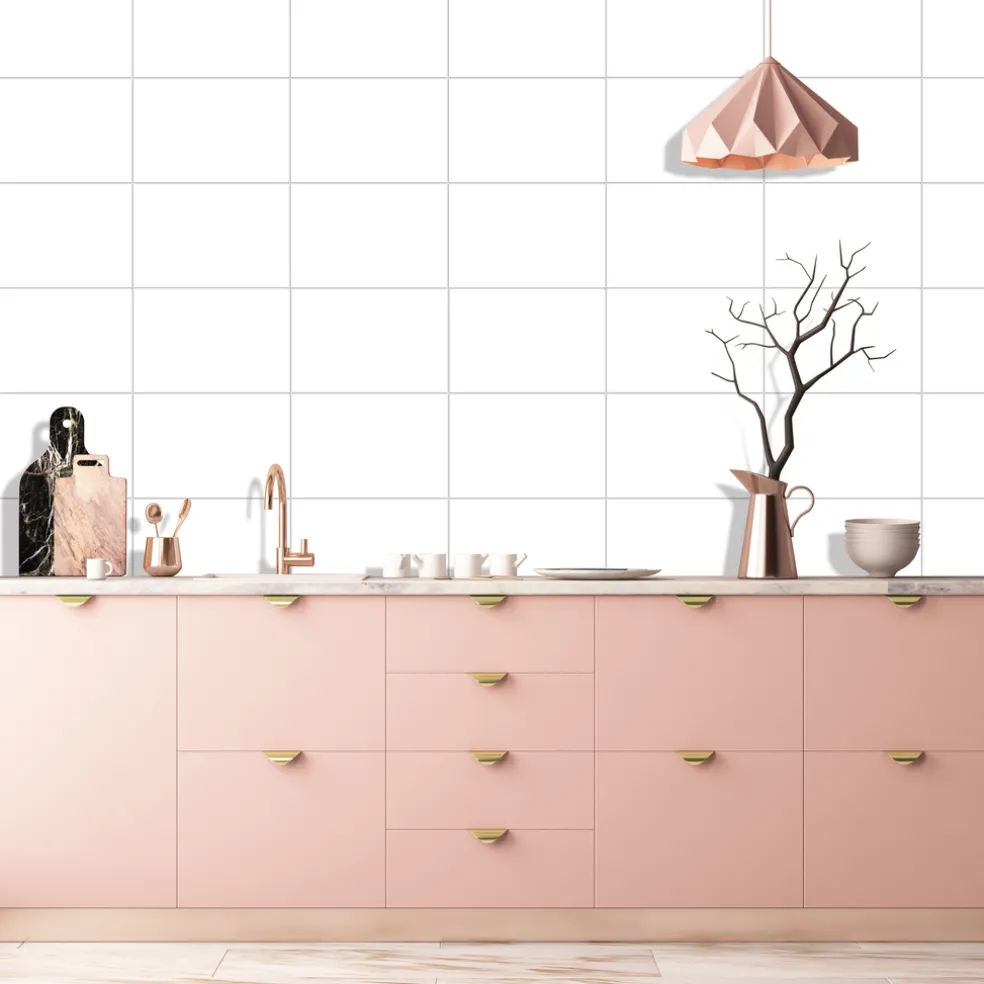 Stänkskydd Kerra Vit 600 x 600 mm Kitchenline