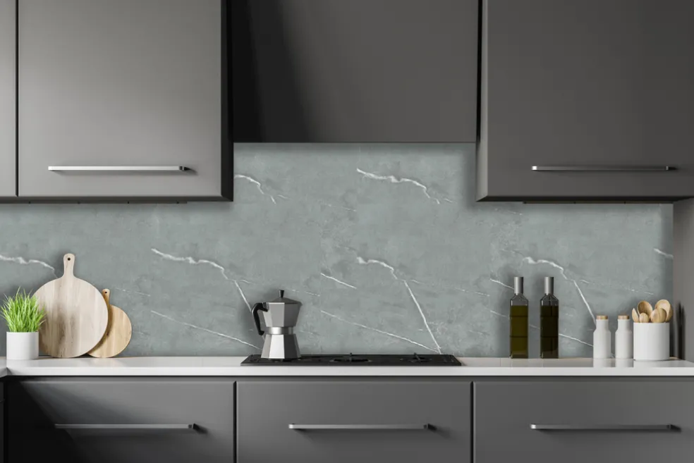 Stänkskydd Marmor Grå 600 x 600 mm Kitchenline