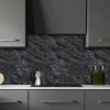 Stänkskydd Marmor Svart 600 x 600 mm Kitchenline