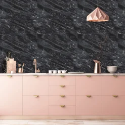Stänkskydd Marmor Svart 600 x 600 mm Kitchenline