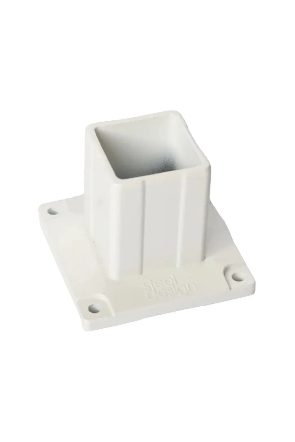 Stolpsko Vit 120 x 120 mm Steel Design