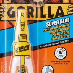 Superlim m/pensel & munstycke 12 g Gorilla