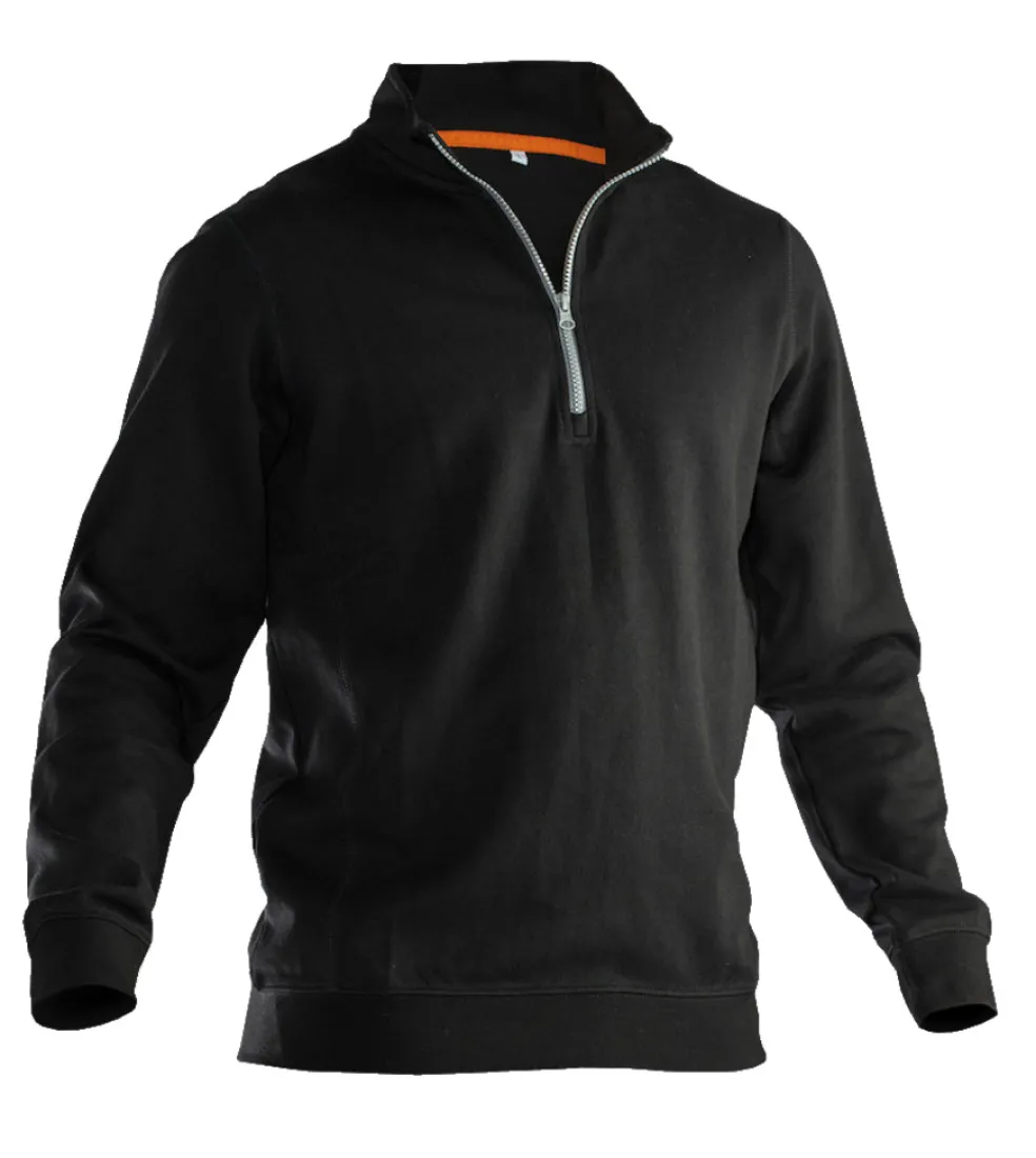 Sweatshirt 1/2 Zip Svart