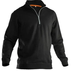 Sweatshirt 1/2 Zip Svart Jobman Workwear