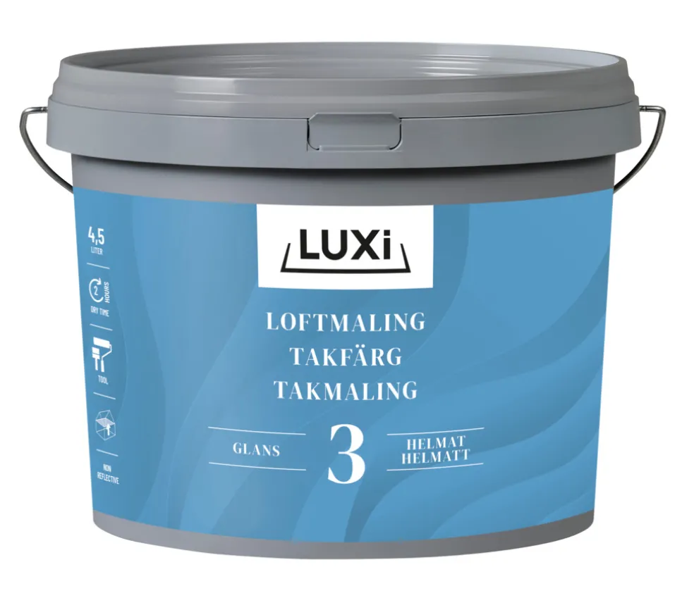 Takfärg 3 Vit 4,5 L Luxi