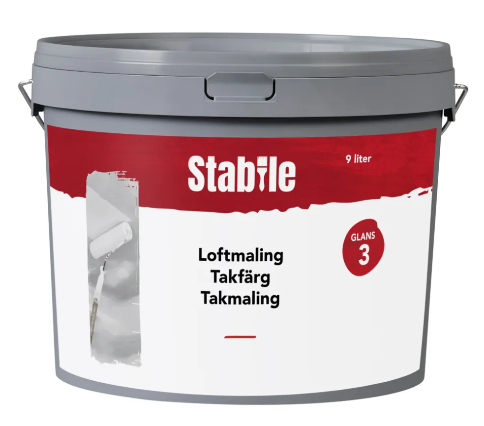 Takfärg 3 Vit 9 L Stabile