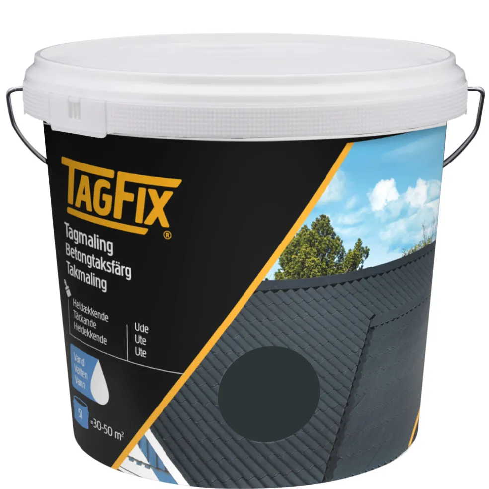 Takfärg Antracitgrå 5 L Tagfix