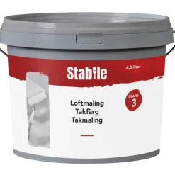 Takfärg 3 Vit 4,5 L Stabile