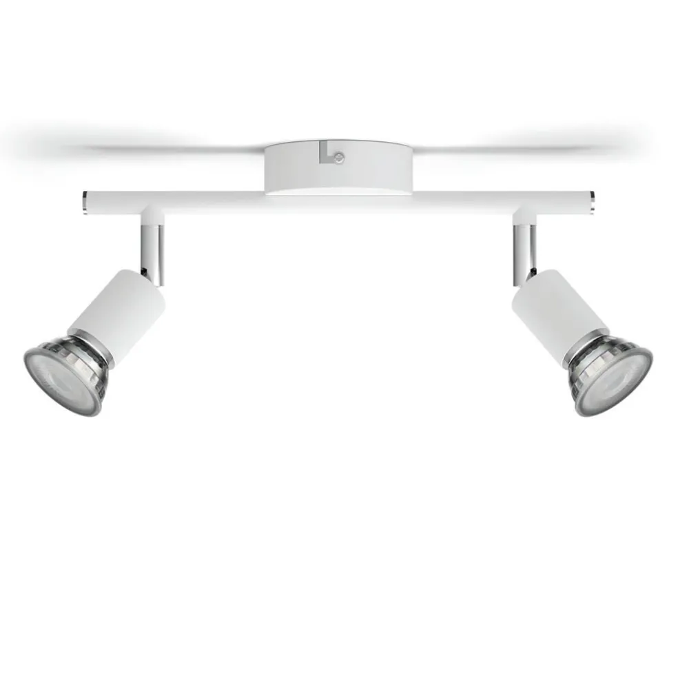 Takspotlight Limbali 2 spots Vit Philips