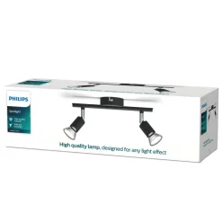 Takspotlight Limbali 2 spots Svart Philips