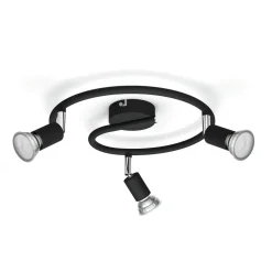 Takspotlight Limbali Spiral 3 spots Svart Philips
