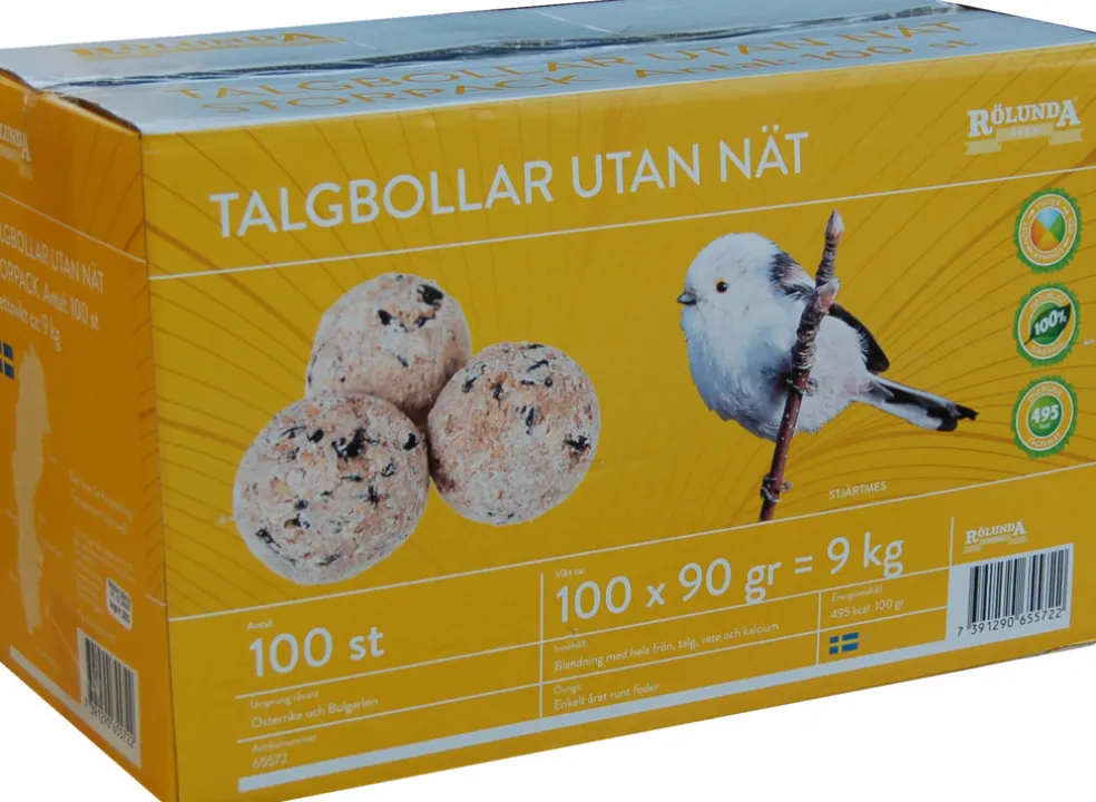 Talgbollar Utan nät 100-pack Rölunda