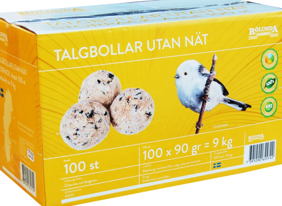 Talgbollar Utan nät 100-pack Rölunda