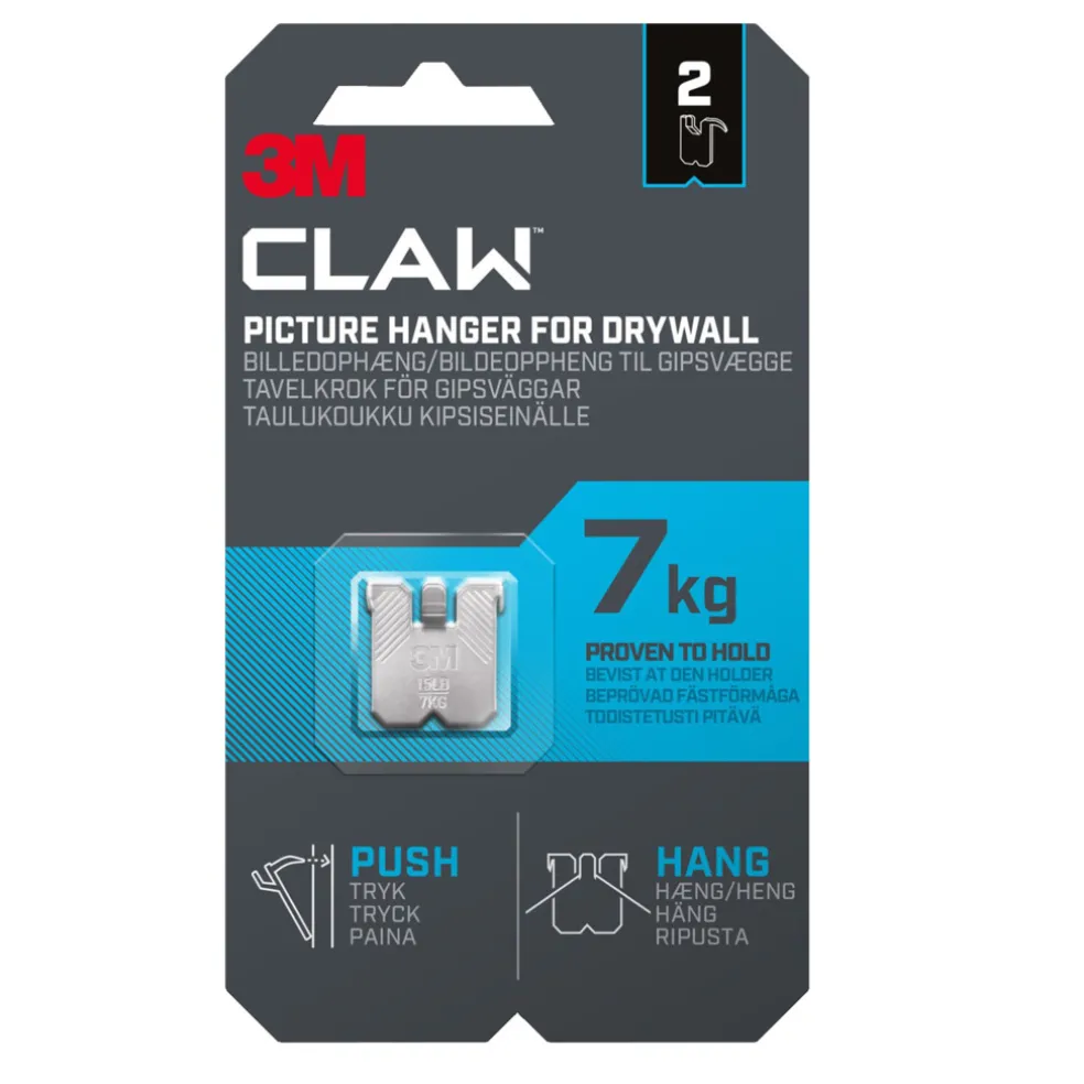 Tavelkrok 3M Claw 7 kg 2-pack