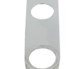 Täckskylt 60 x 215 mm Krom