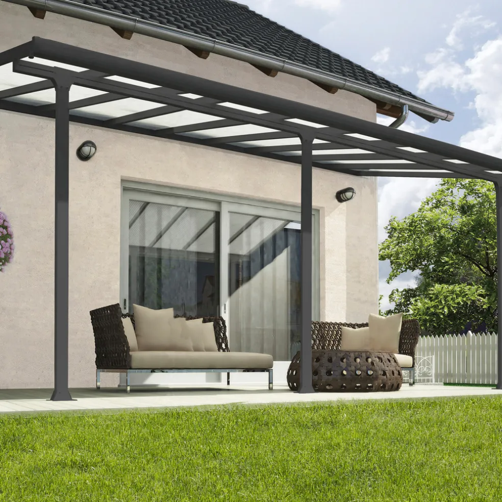 Terrasstak Feria 16,1 m² Antracit Canopia by Palram