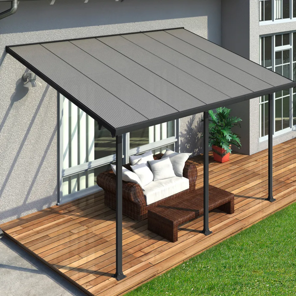 Terrasstak Feria 12,5 m² Antracit Canopia by Palram