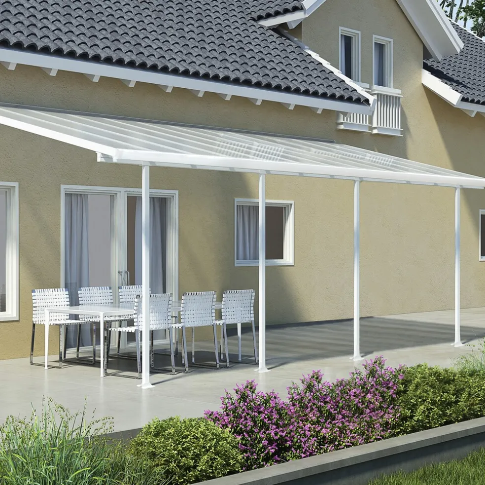 Terrasstak Feria 21,5 m² Vit Canopia by Palram