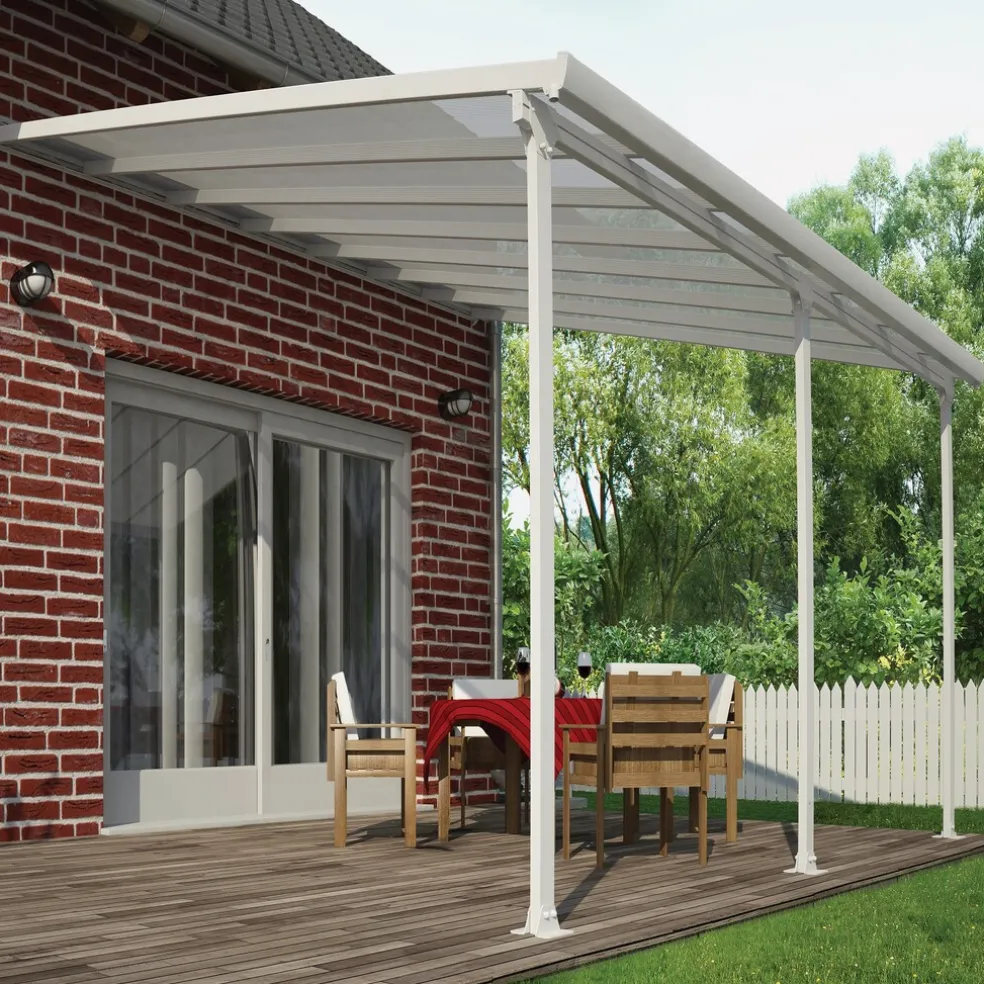 Terrasstak Feria 4 x 4,2 m Vit Canopia by Palram