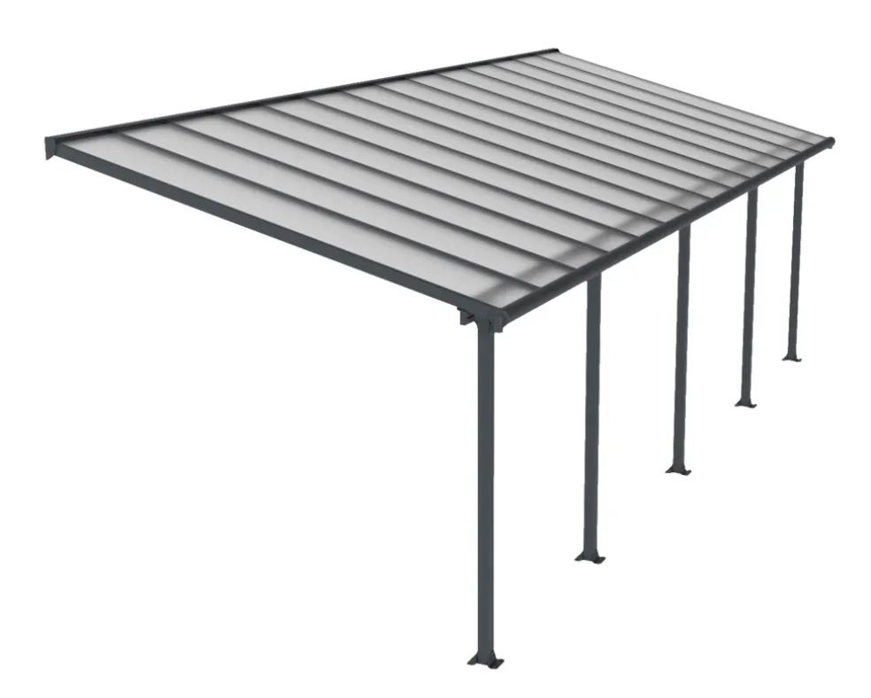 Terrasstak Olympia 25,3 m² Antracit Canopia by Palram