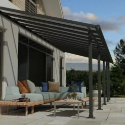 Terrasstak Olympia 25,3 m² Antracit Canopia by Palram
