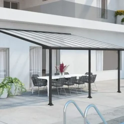 Terrasstak Olympia 16,1 m² Antracit Canopia by Palram