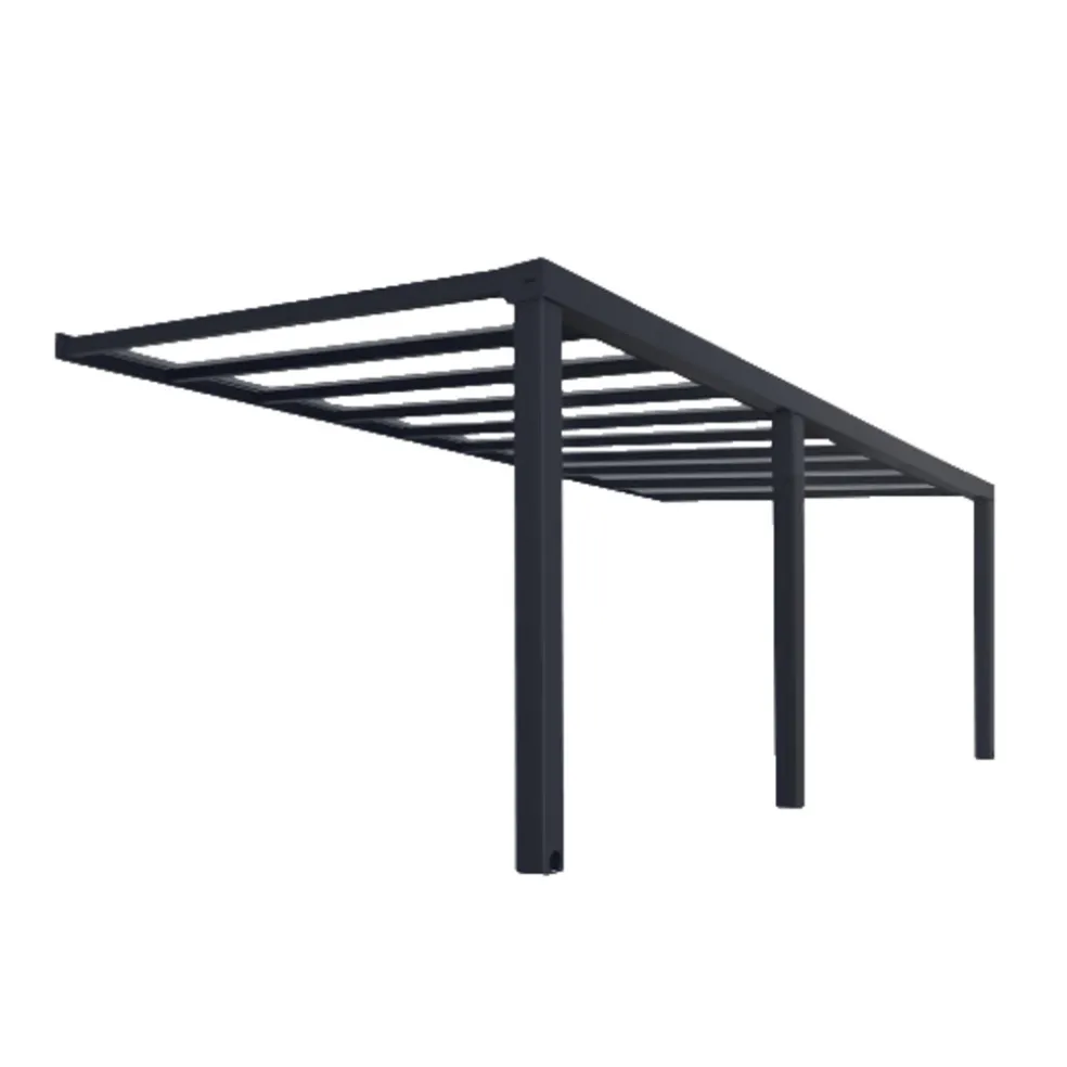 Terrasstak Stockholm 3,4 x 6,6 m Antracit Canopia by Palram