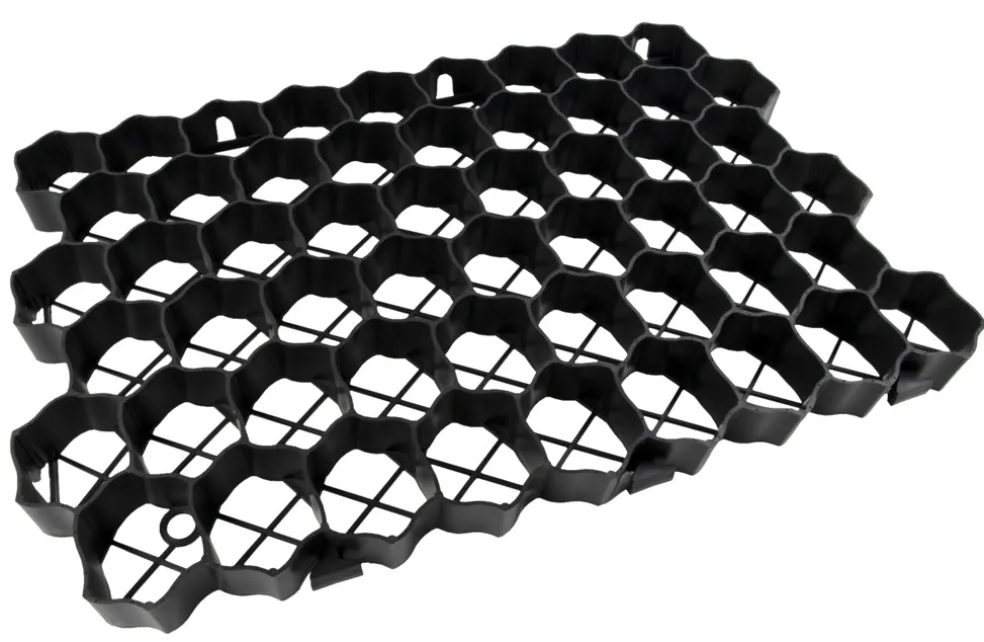 Terrängarmering Svart 600 x 400 x 40 mm 4-pack