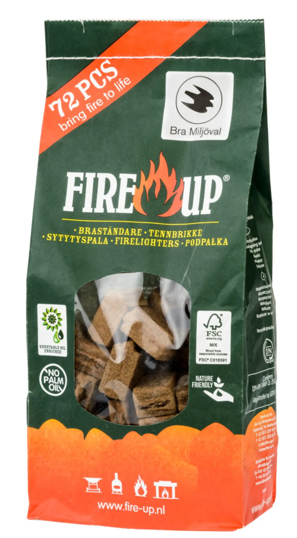 Tändkuber 72-pack Fire-up