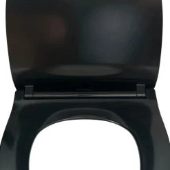 Toalettsits Slim Softclose Svart Carat