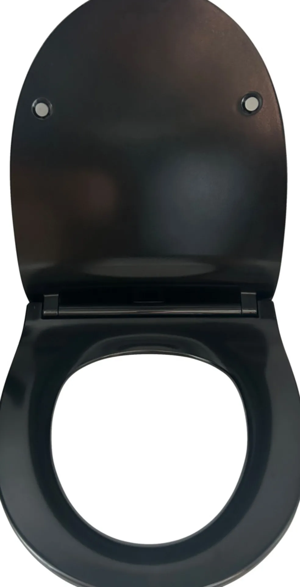 Toalettsits Slim Softclose Svart Carat