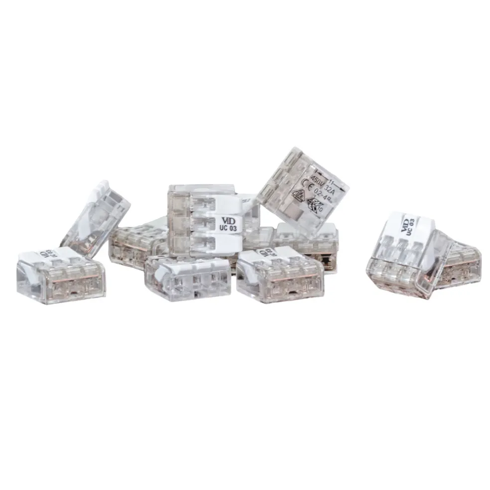Toppklämma Öppningsbar 3-pol 4-pack
