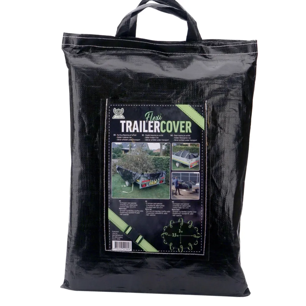 Trailercover Flexi Svart 3 x 3,5 Basta