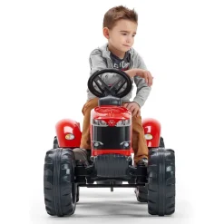 Traktor Massey Ferguson m/släp Röd Falk