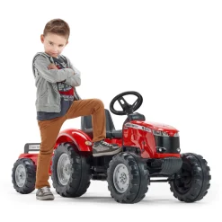 Traktor Massey Ferguson m/släp Röd Falk