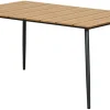 Trädgårdsbord Beijing 148 x 85 x 74 cm Svart/Teak Sunlife