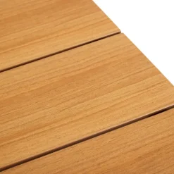Trädgårdsbord Beijing 148 x 85 x 74 cm Svart/Teak Sunlife