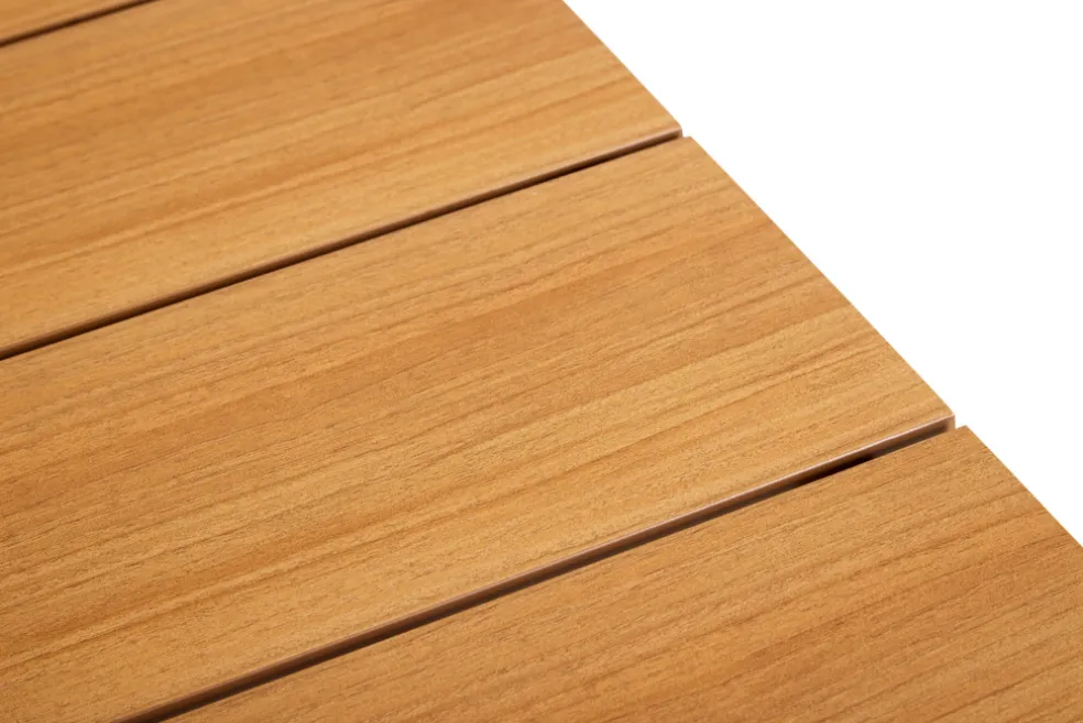 Trädgårdsbord Beijing 148 x 85 x 74 cm Svart/Teak Sunlife
