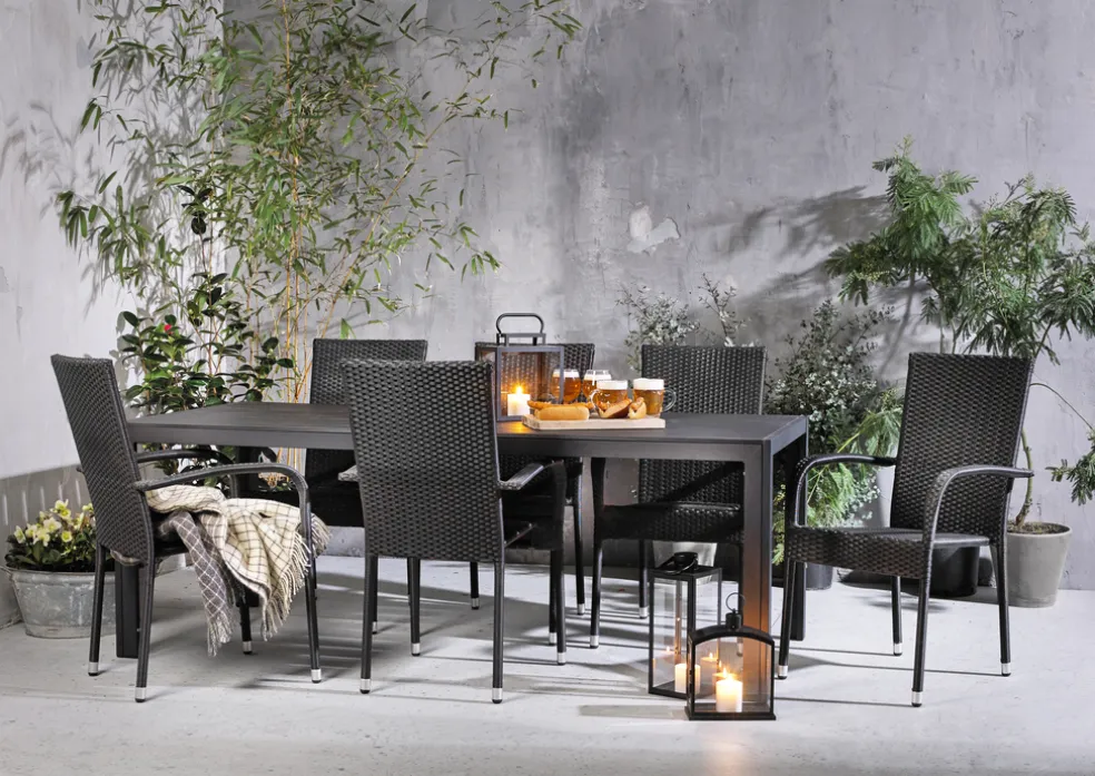 Trädgårdsbord Havanna 205 x 90 cm Sunlife