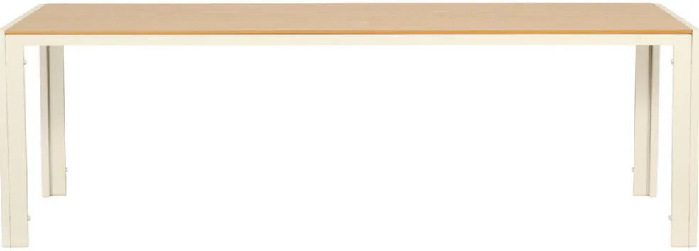 Trädgårdsbord Vermont Sandgrå/Teak 205 x 90 cm Sunlife