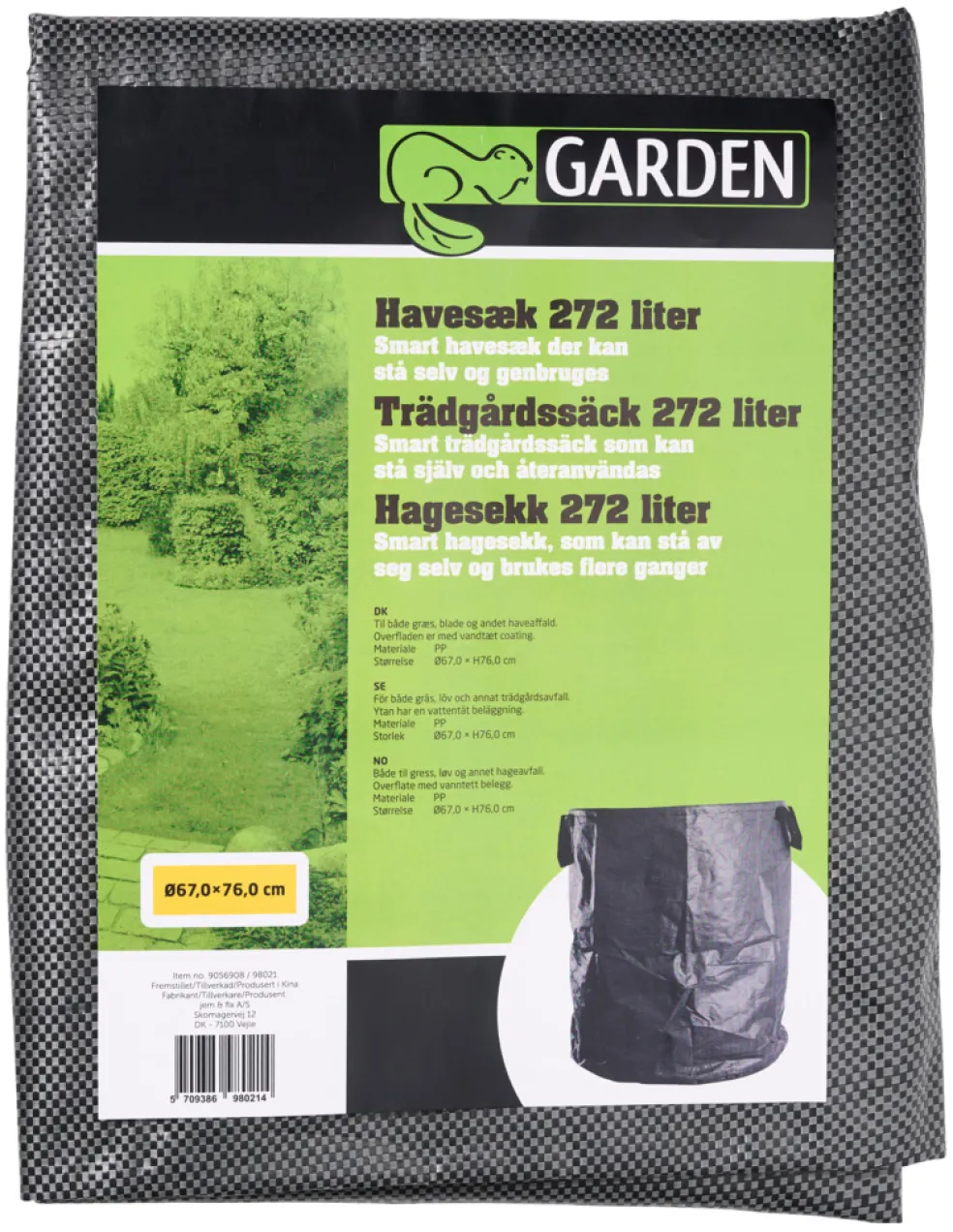 Trädgårdssäck 272 L