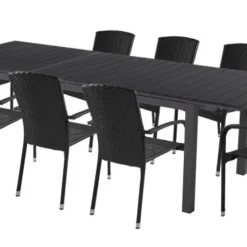 Trädgårdsstol Lissabon Svart Sunlife