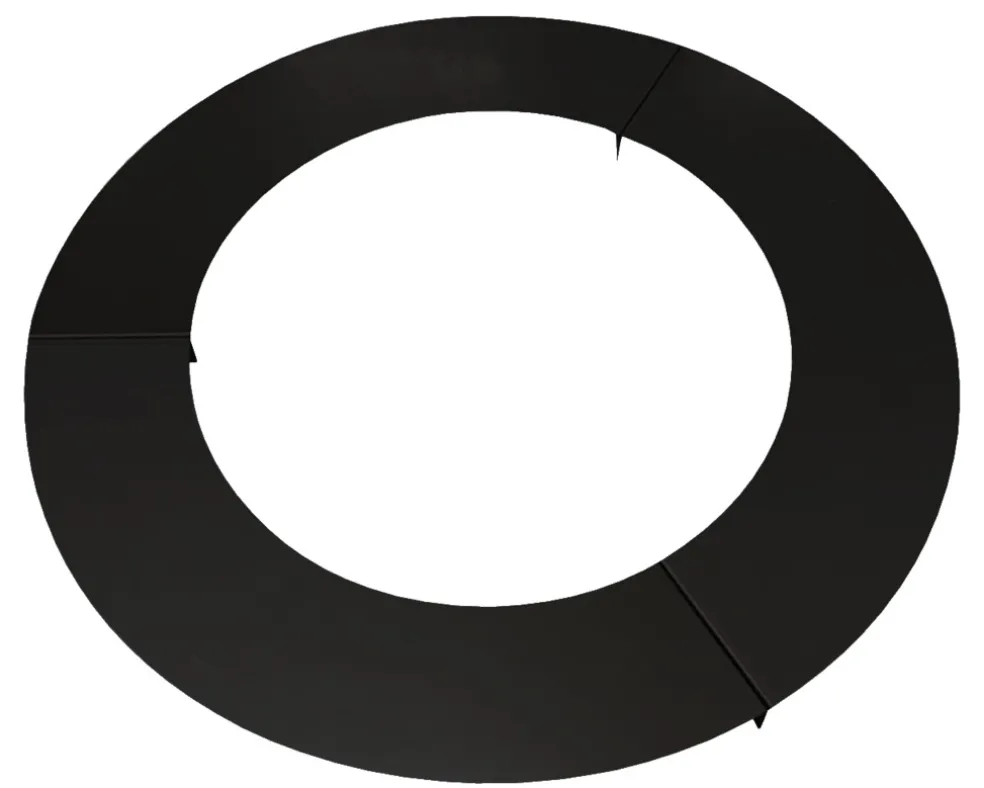 Trädring Stål Galvad Svart Platt Ø90 cm