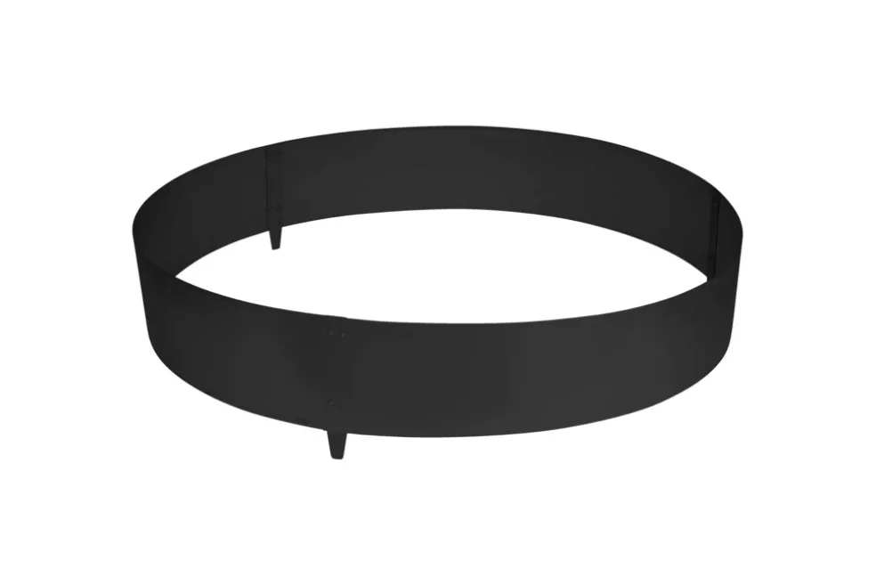 Trädring Stål Galvaniserad Svart Ø110 cm