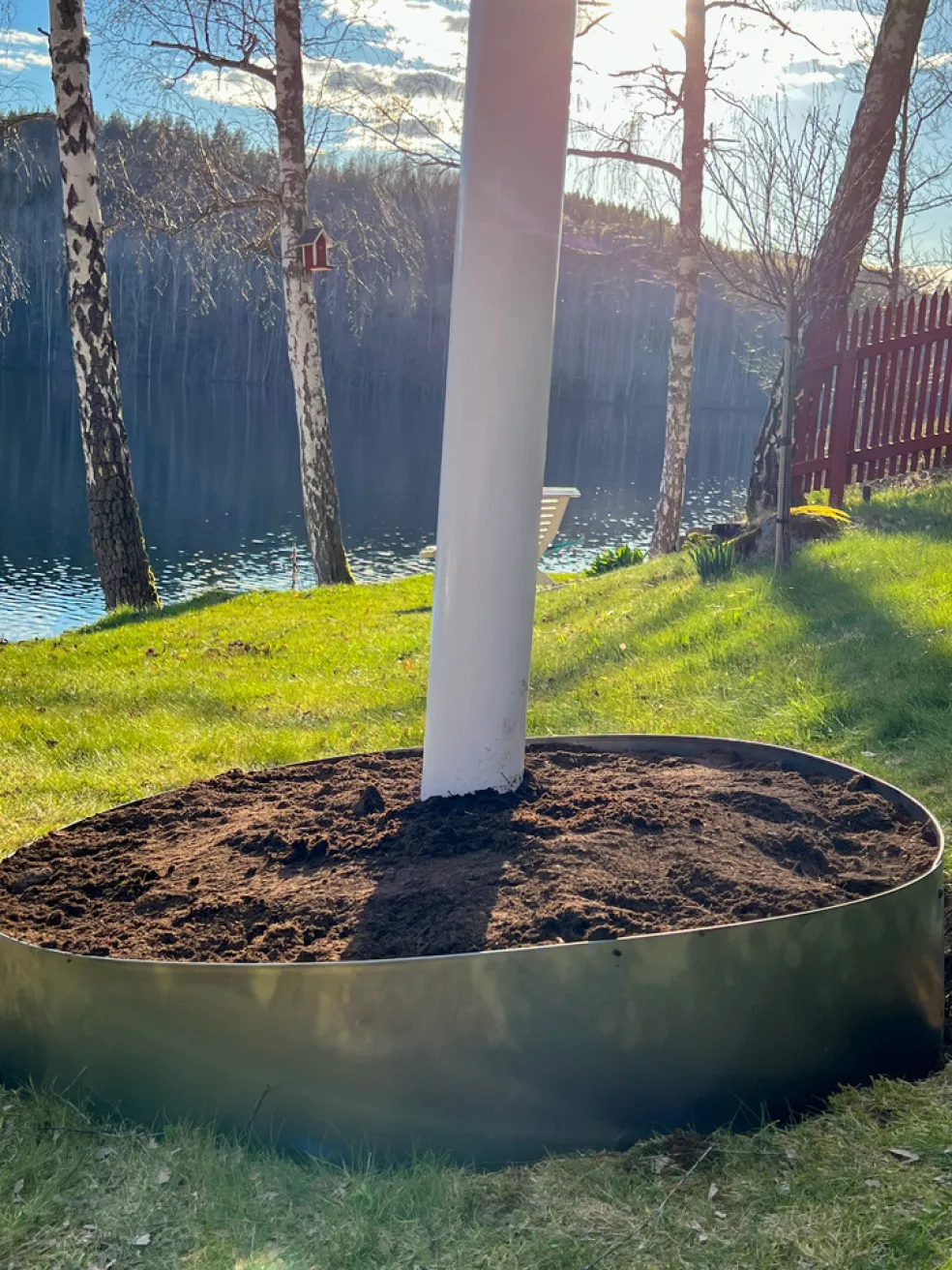 Trädring Stål Obehandlad Ø110 cm