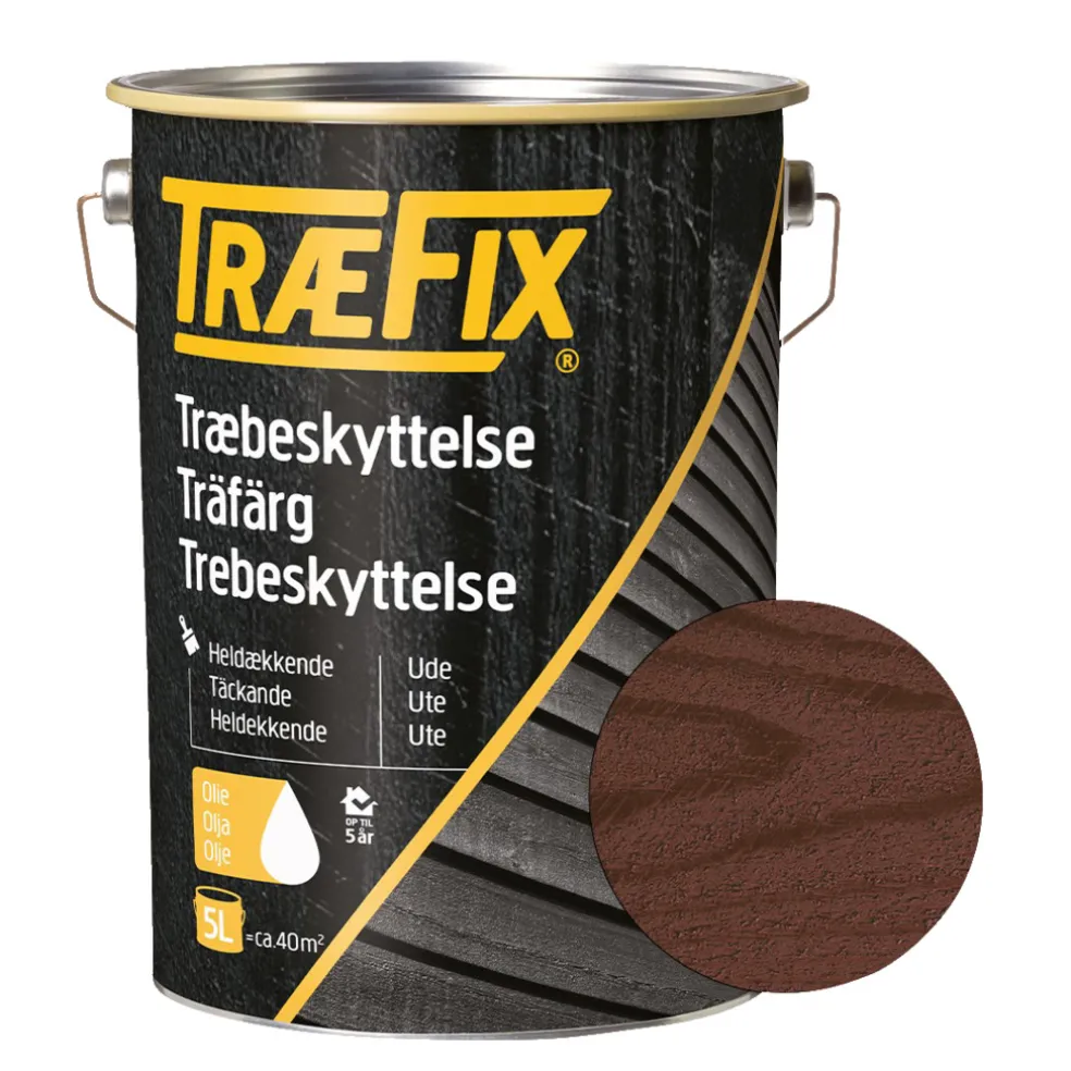 Träfärg Brun 5 L Træfix