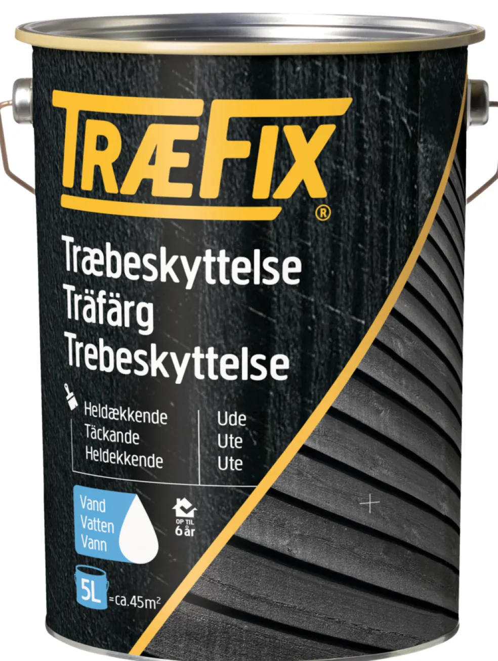 Träfärg Vit 5 L Træfix