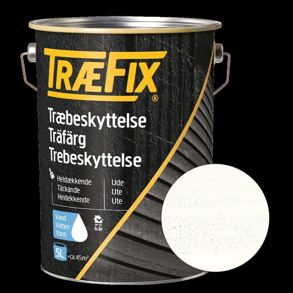 Träfärg Vit 5 L Træfix