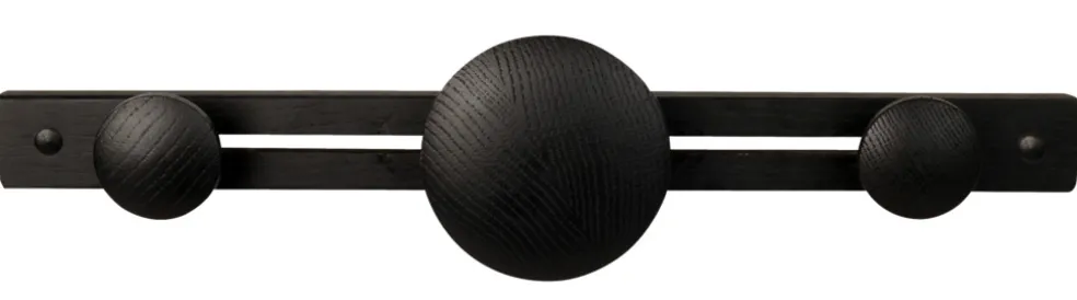 Träknopp Svart Ek Ø90 mm Home>it