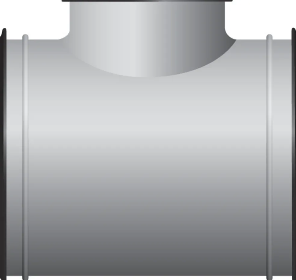 T-rör 125/100 mm Flexit
